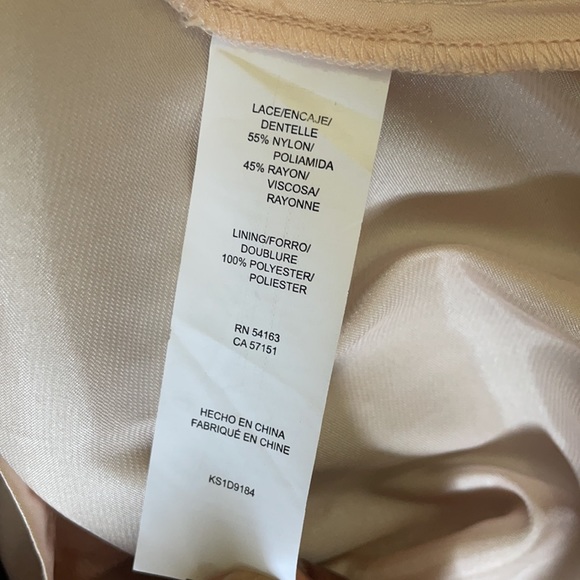 Bronze Sparkly Floral Detail Dress - Picture 5 of 5